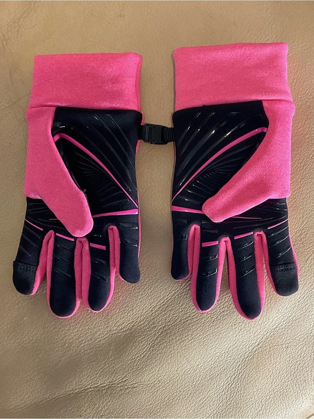 HEAD Pink Thermal Running Gloves Touchscreen Grip Women’s Size L/G